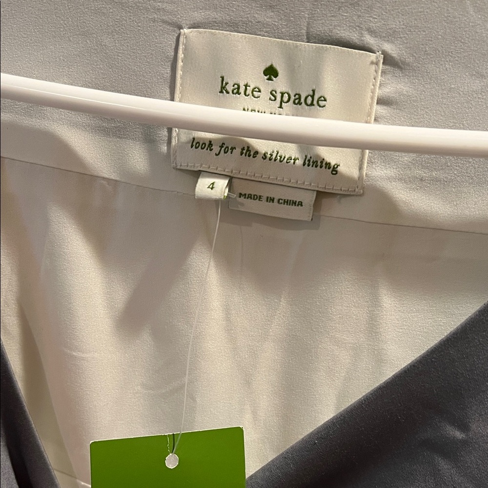 ♠️ NWT Kate Spade Gray & White Dress with pockets!